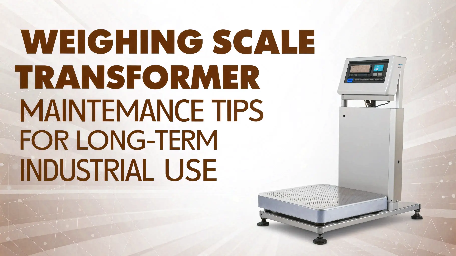 Weighing Scale Transformer Maintenance Tips for Long-Term Industrial Use