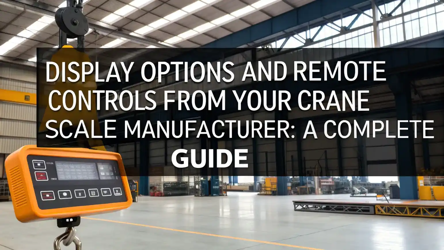Display Options and Remote Controls from Your Crane Scale Manufacturer: A Complete Guide