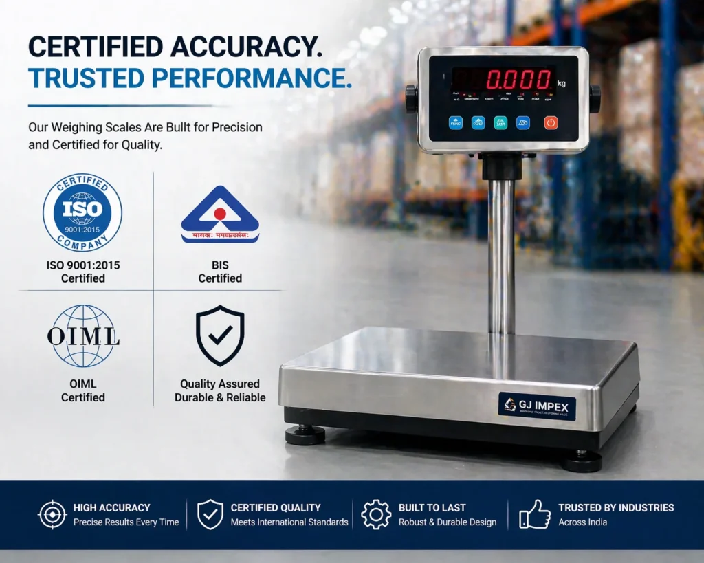 weighing scale certifications